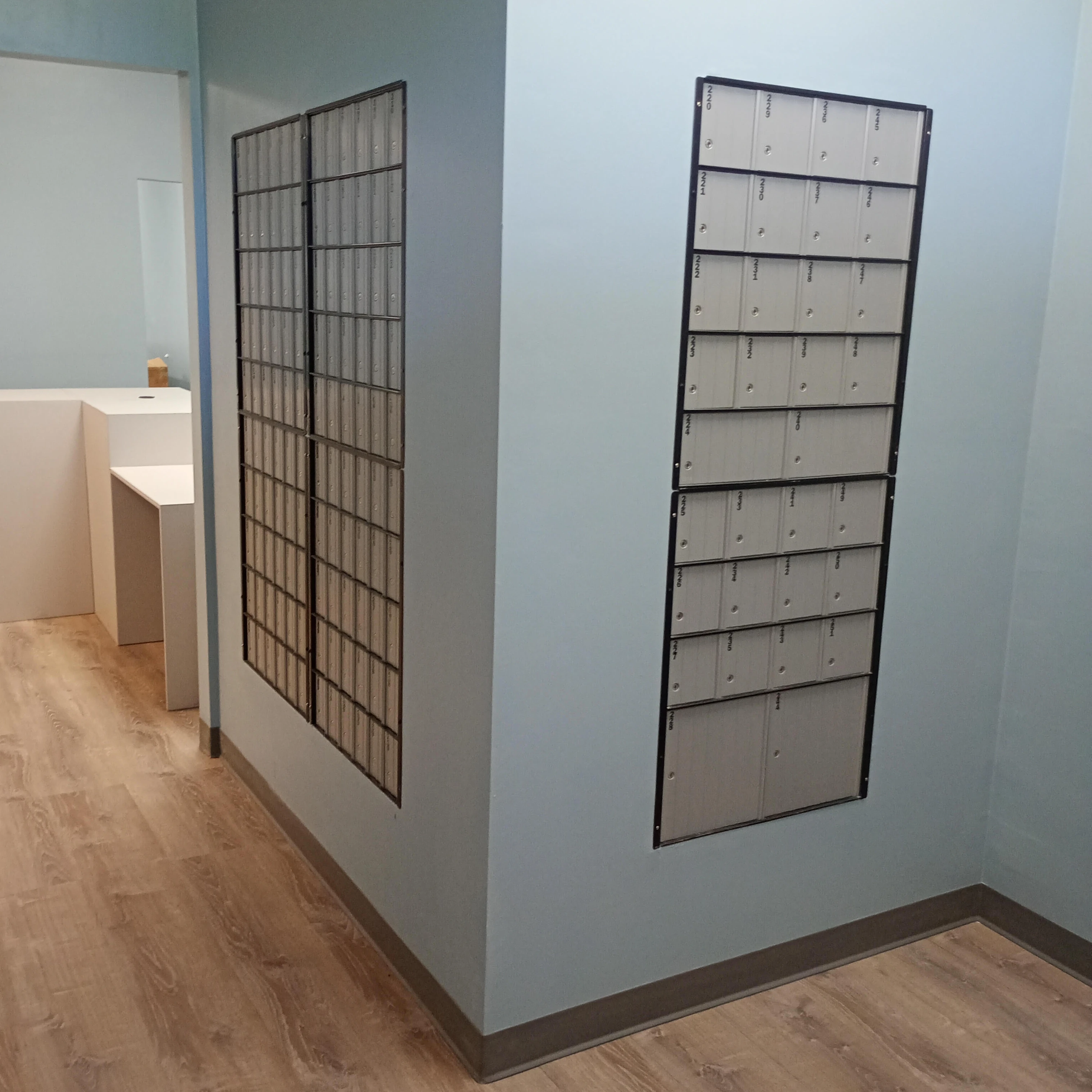 Secure mailbox rental units
