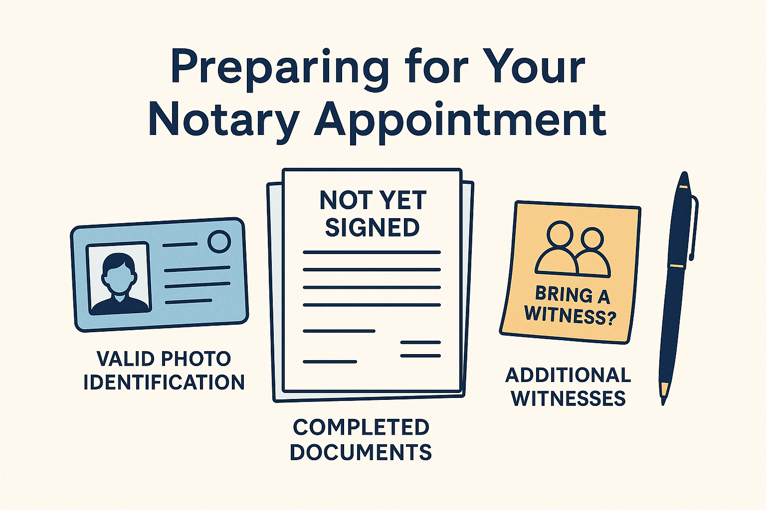 Notary appointment preparation